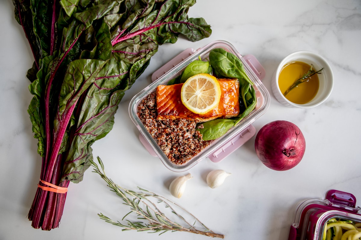 Athlete reviewing nutrition plan